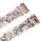 Wrapables Classic Floral PET Washi Tape for Scrapbooking, Stationery, Journaling, Diary, Card Making (Set of 2), Pink and Gray
